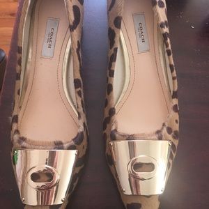 Coach Leopard Heels
